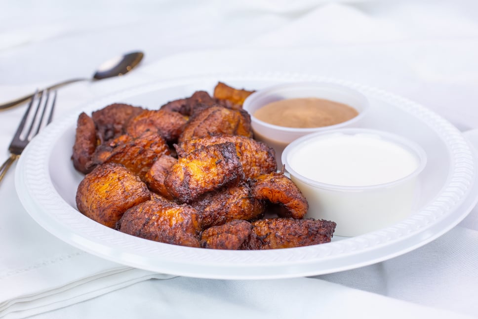 fried plantains plate